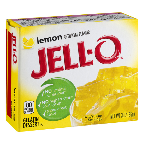 Jell-o Lemon Gelatin Dessert ( 2 Packs)